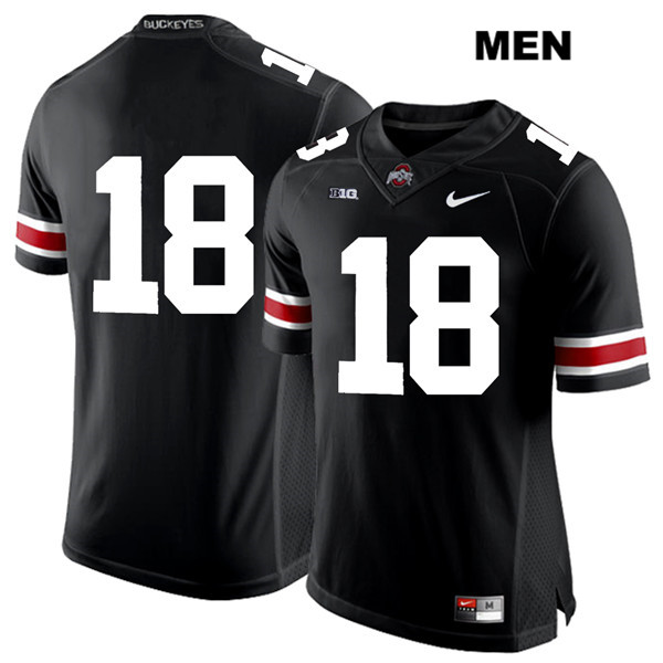 Ohio State Buckeyes Men's Tate Martell #18 White Number Black Authentic Nike No Name College NCAA Stitched Football Jersey PX19H43RA